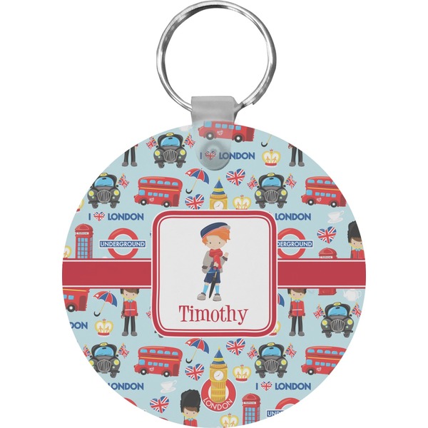 London Round Keychain (Personalized)