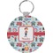 London Round Plastic Keychain (Personalized)