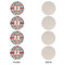 London Round Linen Placemats - APPROVAL Set of 4 (single sided)
