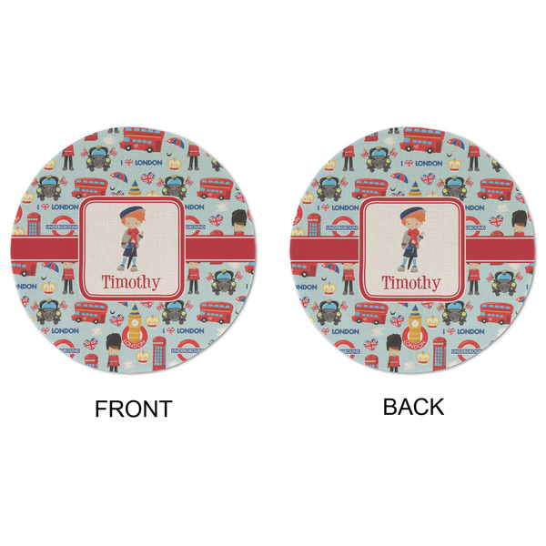 London Round Linen Placemats - APPROVAL (double sided)