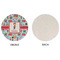 London Round Linen Placemats - APPROVAL (single sided)