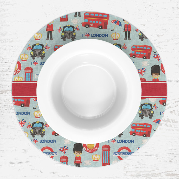 London Round Linen Placemats - LIFESTYLE (single)