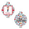 London Round Pet Tag - Front & Back