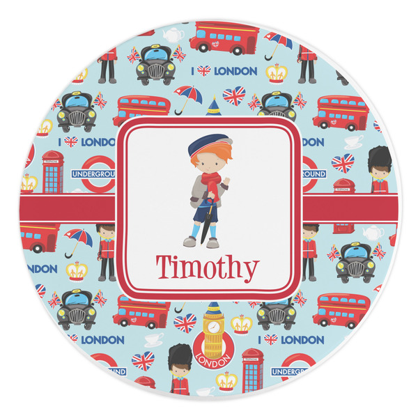 Custom London Round Stone Trivet (Personalized)