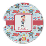 London Sandstone Car Coaster - Single (Personalized)