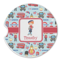 London Sandstone Car Coaster - Single (Personalized)