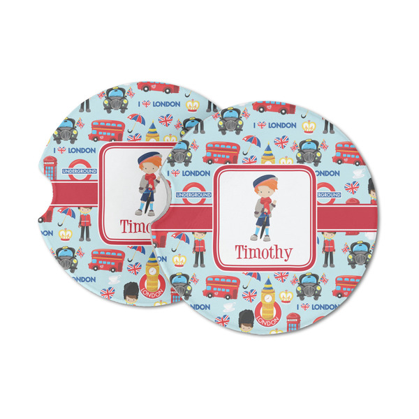 Custom London Sandstone Car Coasters (Personalized)