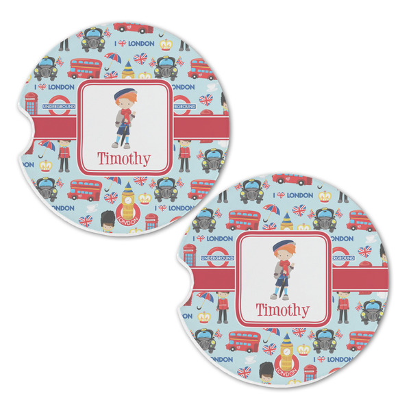 London Sandstone Car Coasters - Set of 2