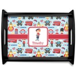 London Black Wooden Tray - Large (Personalized)