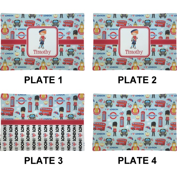 London Set of Rectangular Appetizer / Dessert Plates (Approval)