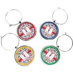 London Wine Charms (Set of 4) (Personalized)