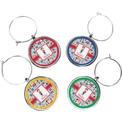 London Wine Charms (Set of 4) (Personalized)