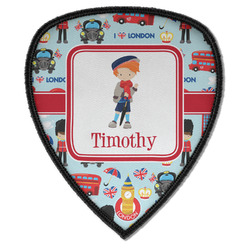 London Iron on Shield Patch A w/ Name or Text