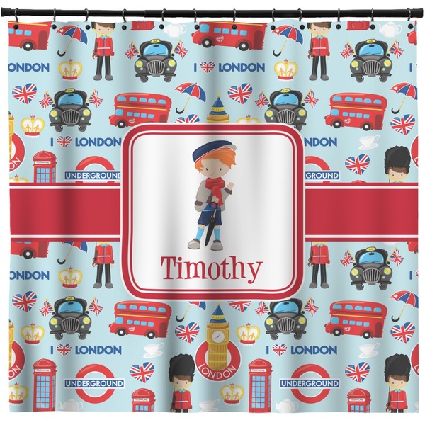 Custom London Shower Curtain - 71" x 74" (Personalized)