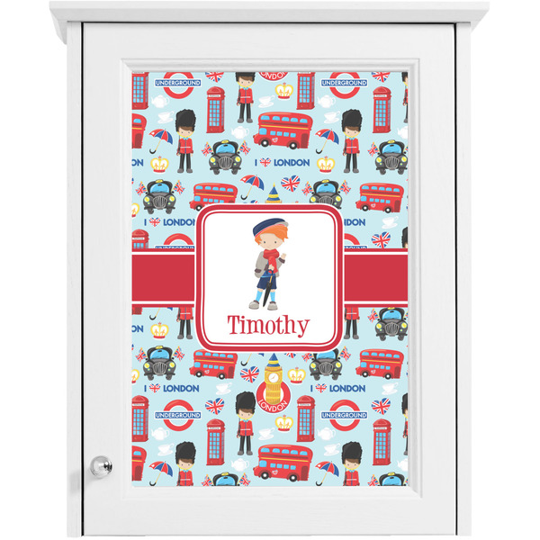 London Single White Cabinet Decal