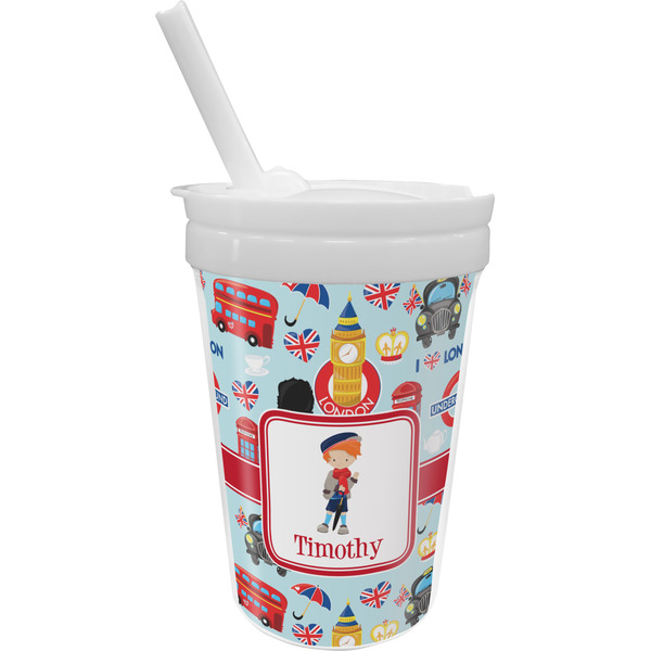 Custom London Sippy Cup with Straw (Personalized)