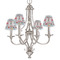 London Small Chandelier Shade - LIFESTYLE (on chandelier)