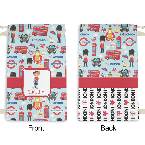 London Small Laundry Bag - Front & Back View