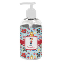 London Plastic Soap / Lotion Dispenser (8 oz - Small - White) (Personalized)