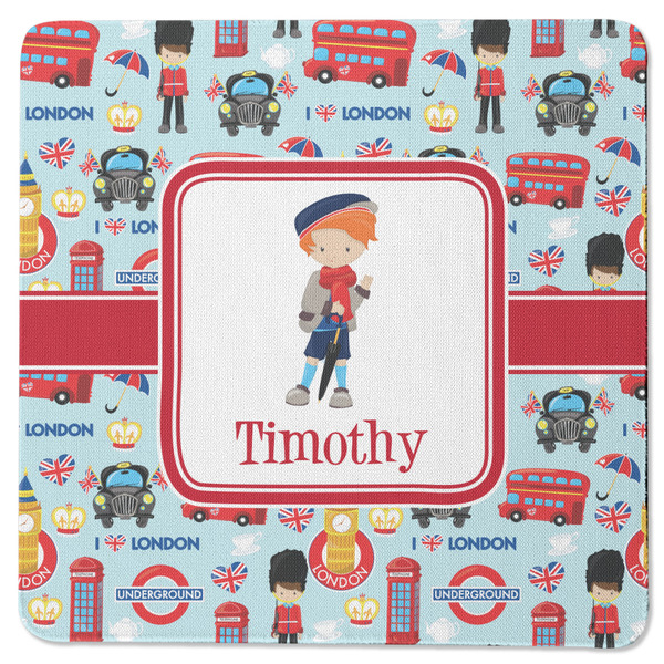 London Square Coaster Rubber Back - Single