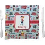 London Glass Square Lunch / Dinner Plate 9.5" (Personalized)