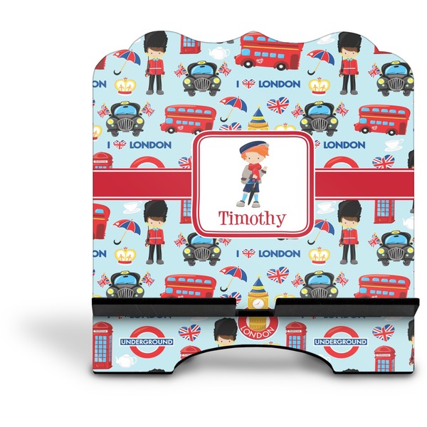 London Stylized Tablet Stand - Front without iPad