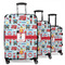 London 3 Piece Luggage Set - 20" Carry On, 24" Medium Checked, 28" Large Checked (Personalized)