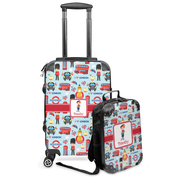 Custom London Kids 2-Piece Luggage Set - Suitcase & Backpack (Personalized)