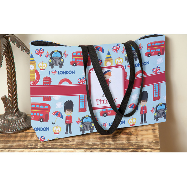 London Tote w/Black Handles - Lifestyle View