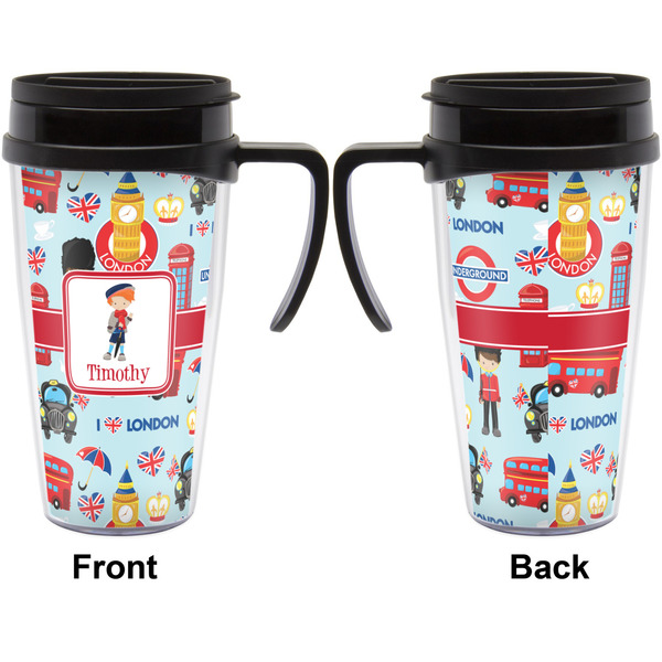 London Travel Mug with Black Handle - Approval