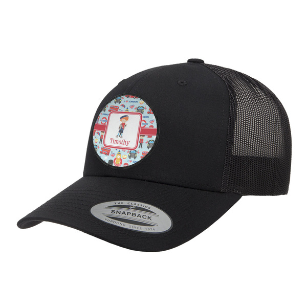 Custom London Trucker Hat - Black (Personalized)