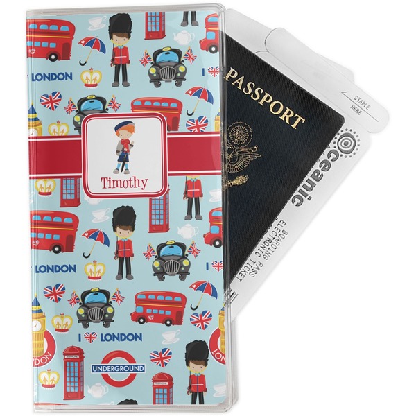 Custom London Travel Document Holder