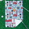 London Waffle Weave Golf Towel - In Context
