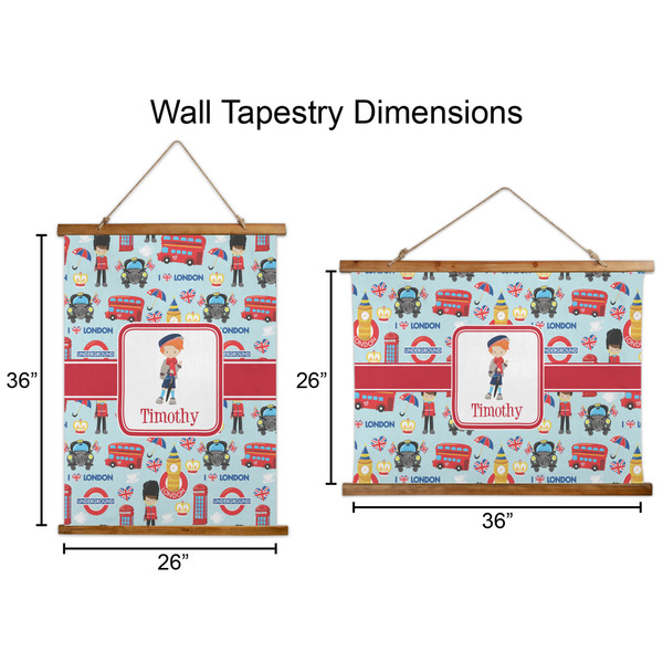 London Wall Hanging Tapestries - Parent/Sizing