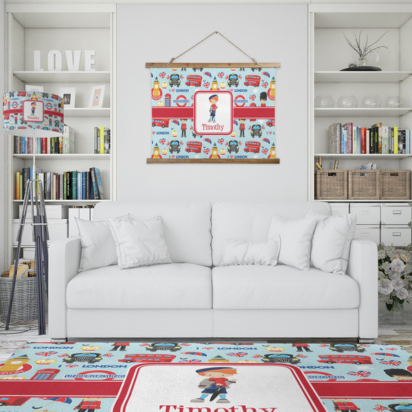 London Wall Hanging Tapestry - IN CONTEXT