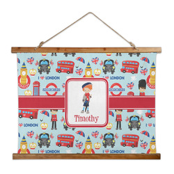 London Wall Hanging Tapestry - Wide (Personalized)