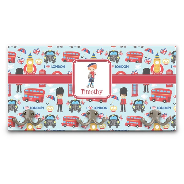 Custom London Wall Mounted Coat Rack (Personalized)