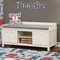 London Wall Name Decal Above Storage bench
