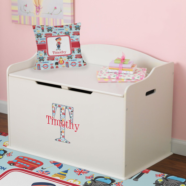 London Wall Name & Initial Small on Toy Chest