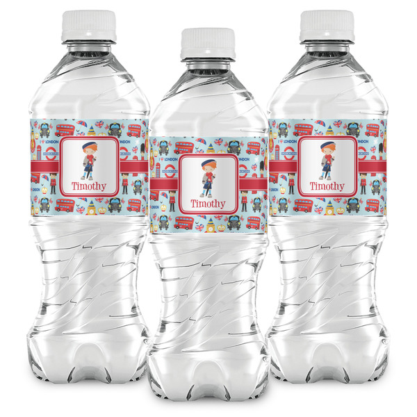 London Water Bottle Labels - Front View