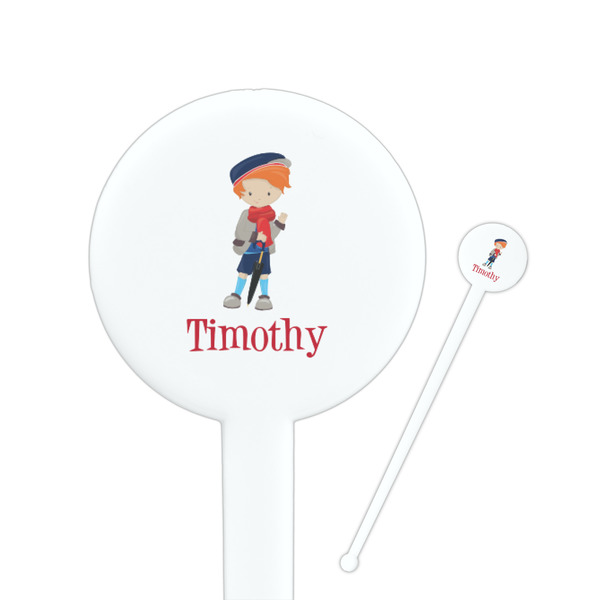 Custom London Round Plastic Stir Sticks (Personalized)