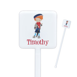 London Square Plastic Stir Sticks - Double Sided (Personalized)