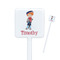 London Square Plastic Stir Sticks - Single Sided (Personalized)