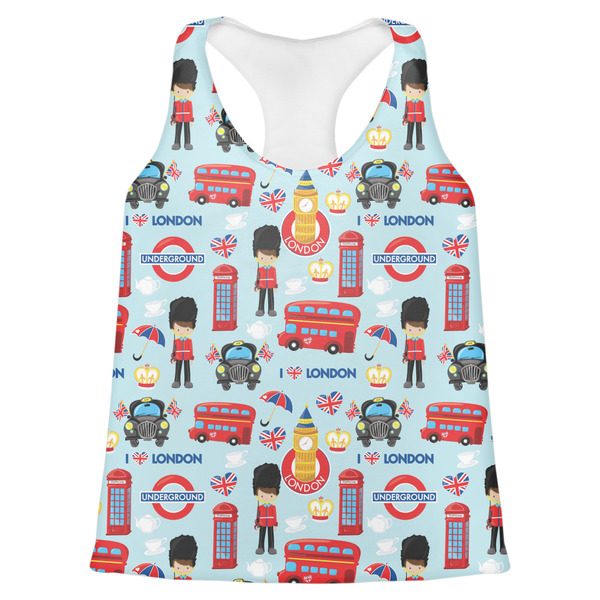 Custom London Womens Racerback Tank Top - 2X Large