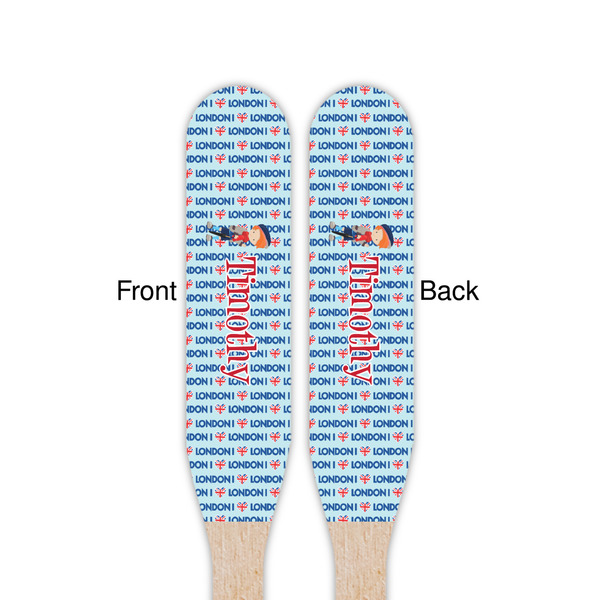 London Wooden Food Pick - Paddle - Double Sided - Front & Back