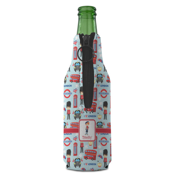 London Zipper Bottle Cooler - BACK (bottle)