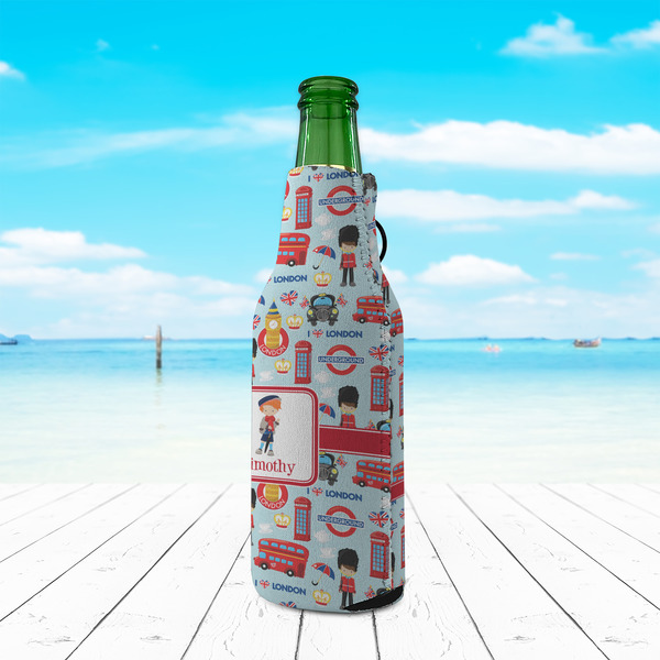 London Zipper Bottle Cooler - LIFESTYLE