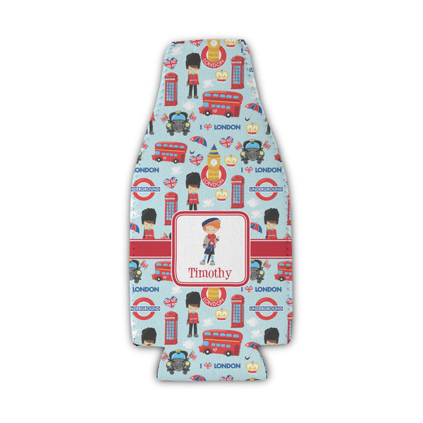 London Zipper Bottle Cooler - Set of 4 - FRONT