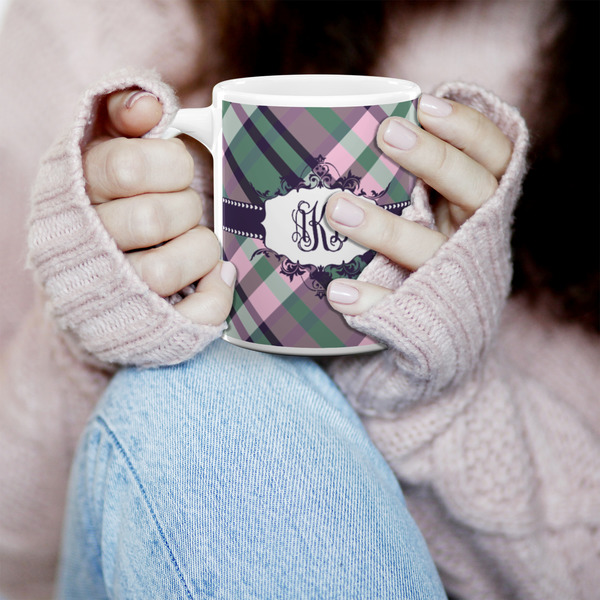 Plaid with Pop 11oz Coffee Mug - LIFESTYLE