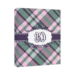 Plaid with Pop Canvas Print (Personalized)